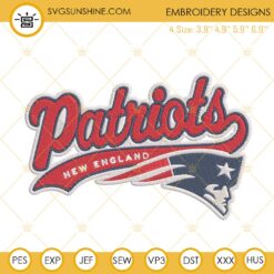 New England Patriots Embroidery Designs