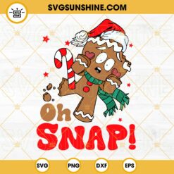 Oh Snap Broken Gingerbread Man SVG, Christmas Gingerbread SVG, Oh Snap Gingerbread SVG, Kids Christmas SVG