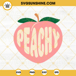 Peachy SVG, Peach SVG, Kawaii Fruit SVG, Funny SVG, Valentine's Day SVG Instant Download