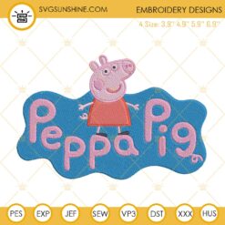 Peppa Pig Embroidery Designs