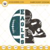 Philadelphia Eagles Football Embroidery File Instant Download