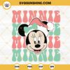 Retro Santa Minnie SVG, Christmas SVG, Retro Christmas SVG, Minnie Mouse Christmas SVG PNG DXF EPS Files For Cricut