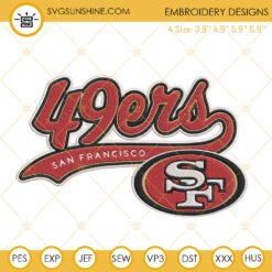 San Francisco 49ers Embroidery Designs