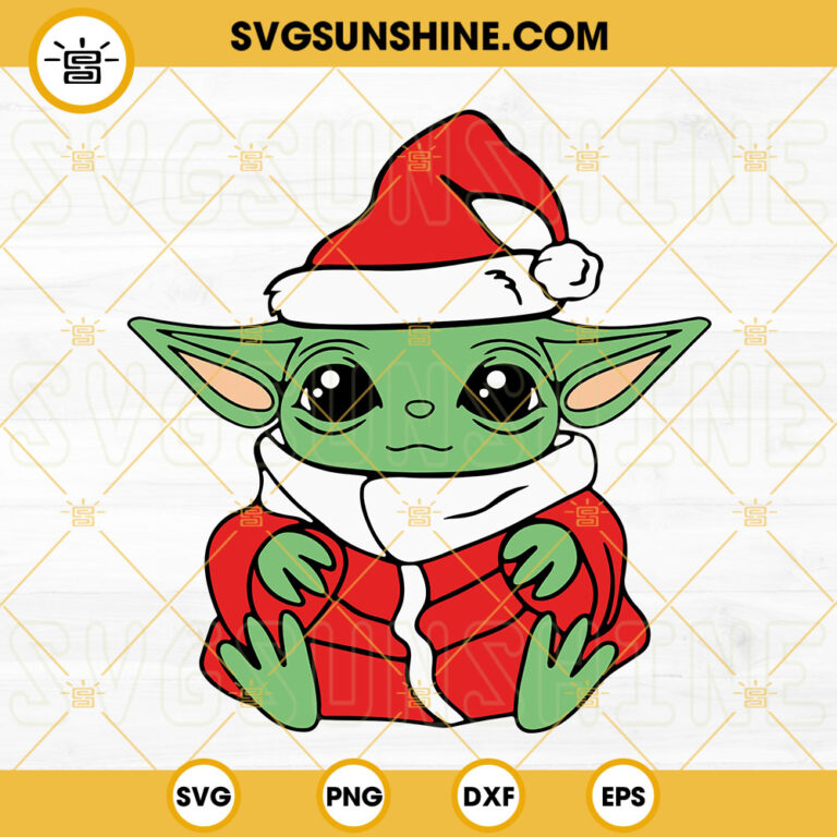 Baby Yoda Christmas SVG Bundle, Baby Yoda Santa Claus SVG, Christmas ...