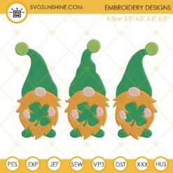 St Patrick's Day Gnomes Embroidery Design File