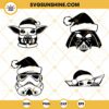 Star Wars Christmas Bundle SVG, Baby Yoda Christmas SVG PNG DXF EPS Cut Files