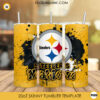 Steelers Nation Tumbler Wrap PNG, Pittsburgh Steelers 20oz Skinny Tumbler PNG Sublimation File Digital Download