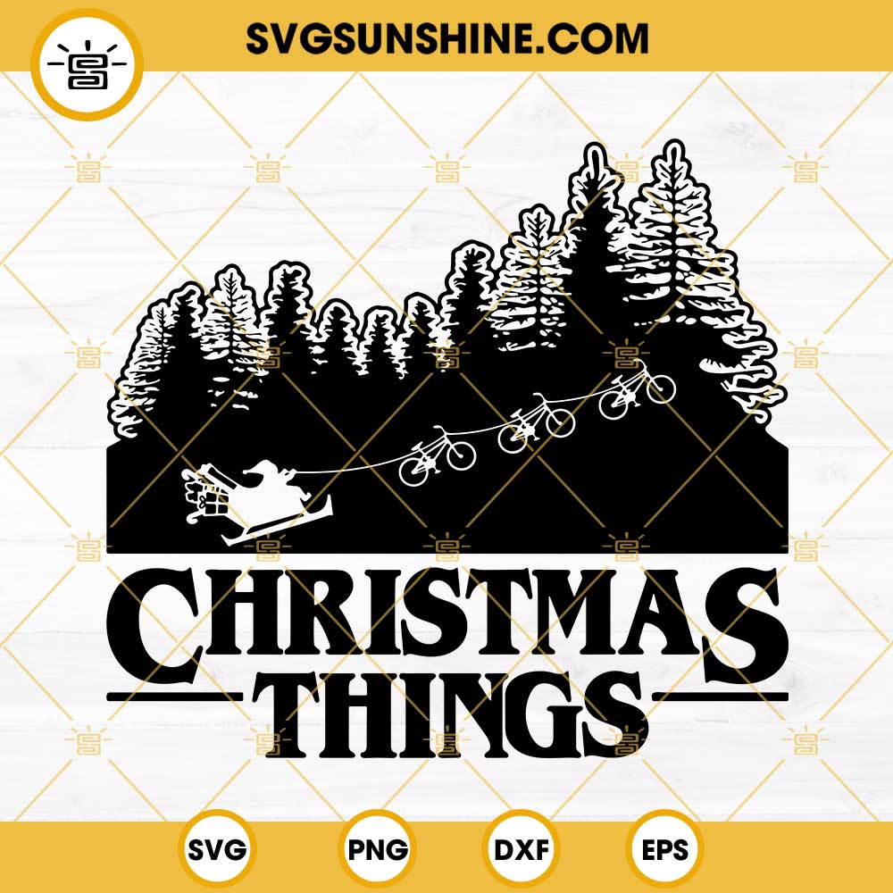 Stranger Christmas Things SVG, Christmas Things SVG, Christmas Stranger Things SVG