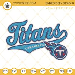 Tennessee Titans Embroidery Designs