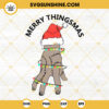 Merry Thingsmas SVG, Thing Wednesday Addams Christmas SVG, Thing Hand Santa Hat Christmas Light SVG PNG DXF EPS Files
