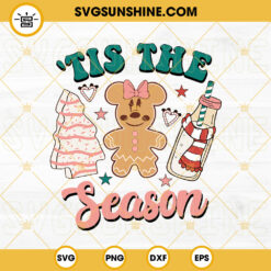 Tis The Season Minnie Gingerbread SVG, Christmas SVG, Christmas Minnie Gingerbread SVG