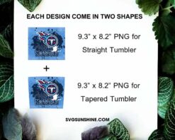 Titans Nation Tumbler Wrap PNG, Tennessee Titans 20oz Skinny Tumbler PNG Sublimation File Digital Download