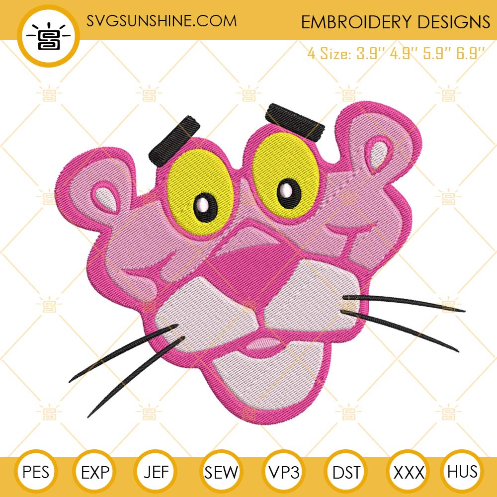 Pink Panther Embroidery Design Files