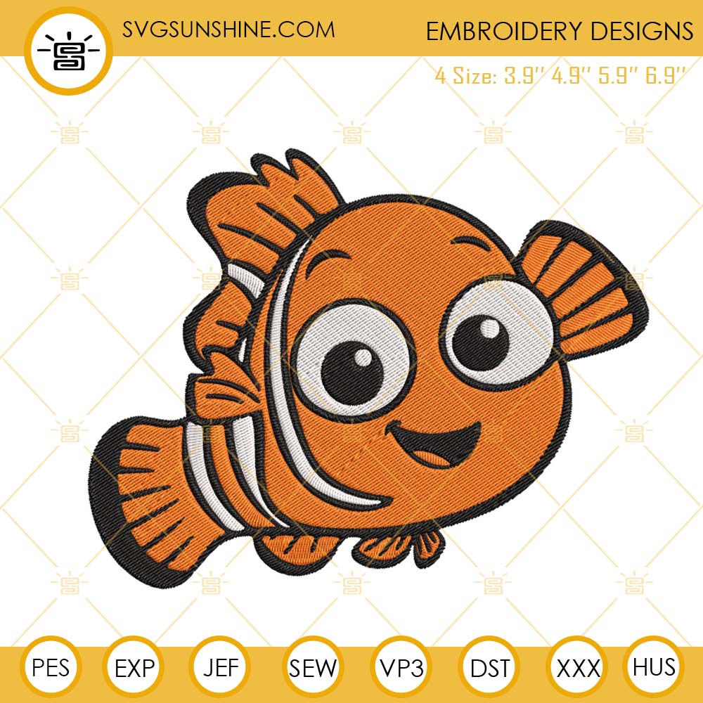 Nemo Embroidery Designs, Finding Nemo Embroidery Files