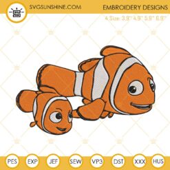 Nemo And Marlin Embroidery Design Files