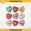 Conversation Hearts Valentine PNG, Valentine Candy Hearts PNG, Valentines Day PNG File