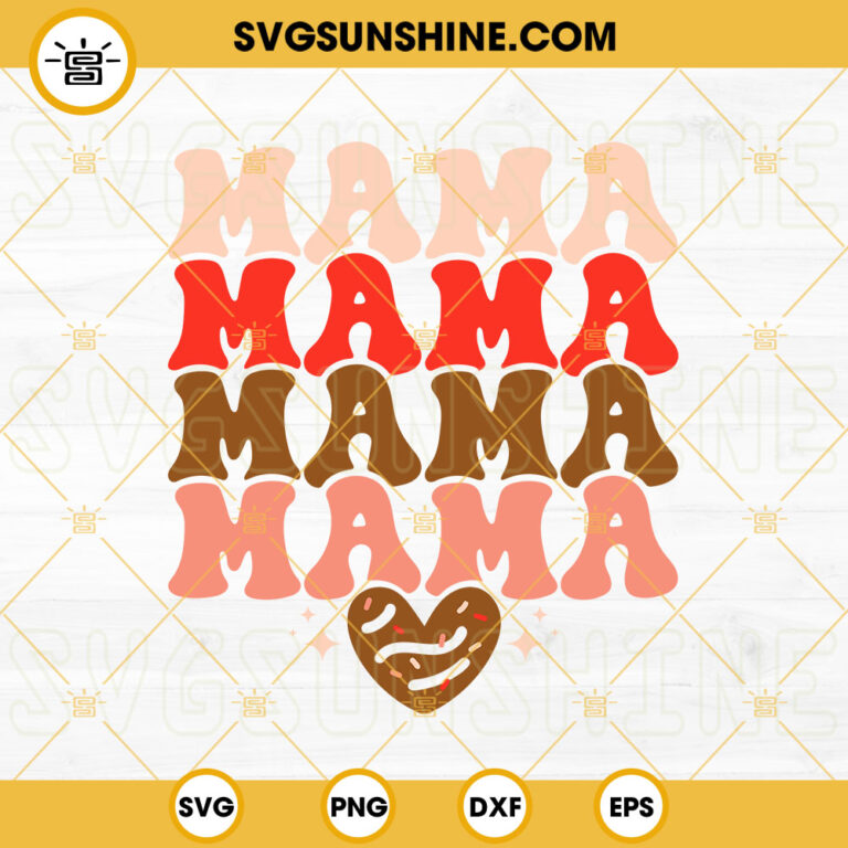 This Mama Wears Her Heart On Her Sleeve SVG, Leopard Mama SVG