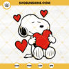 Valentine Snoopy SVG, Snoopy With Heart SVG PNG DXF EPS Instant Download