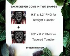 Veteran 20oz Sublimation Tumbler Designs PNG