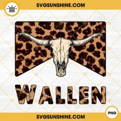 Leopard Wallen PNG, Bull Skull PNG, Western PNG, Country Muisc PNG Sublimation