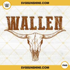 Wallen Bull Skull PNG File Digital Download