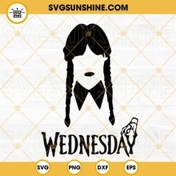 Wednesday Addams SVG, Thing SVG, Wednesday SVG, Addams Family SVG PNG DXF EPS Cutting Files
