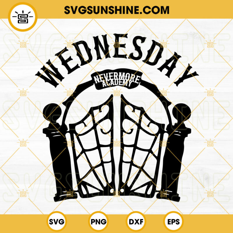 Wednesday Nevermore Academy SVG, Nevermore Academy SVG, Wednesday