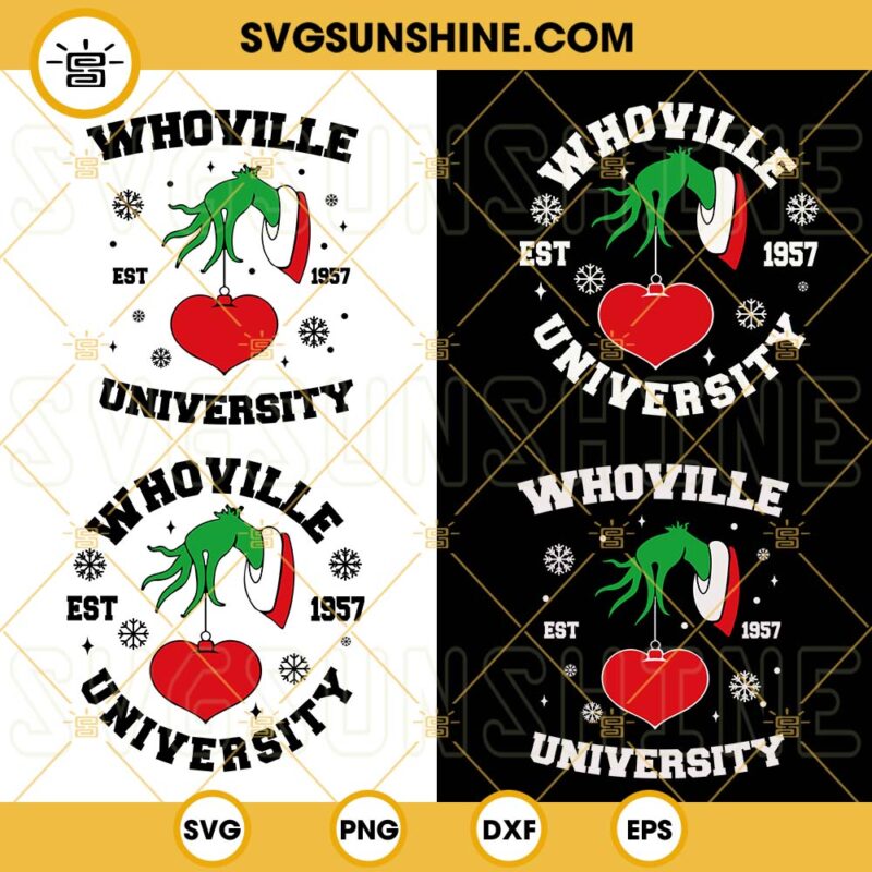 Whoville University SVG PNG DXF EPS Cricut Silhouette Vector Clipart