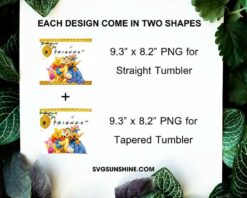 Winnie Pooh Friends 20oz Skinny Tumbler Template PNG, Winnie The Pooh Skinny Tumbler Design PNG File Digital Download