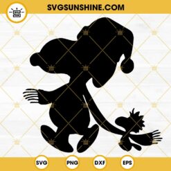 Winter Snoopy And Woodstock SVG, Peanuts Snoopy Christmas SVG PNG DXF EPS Cut Files
