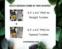 Yellowstone 20oz Skinny Tumbler Template PNG File