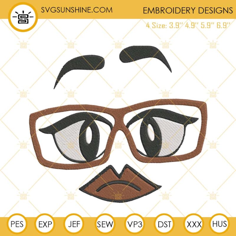 M And M Ms Brown Embroidery Design, M And M Embroidery Design File