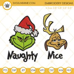 Basic Grinch Christmas Stanley Tumbler Embroidery Design Files