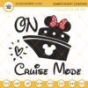Disney On Cruise Mode Embroidery File, Disney Cruise Embroidery Design