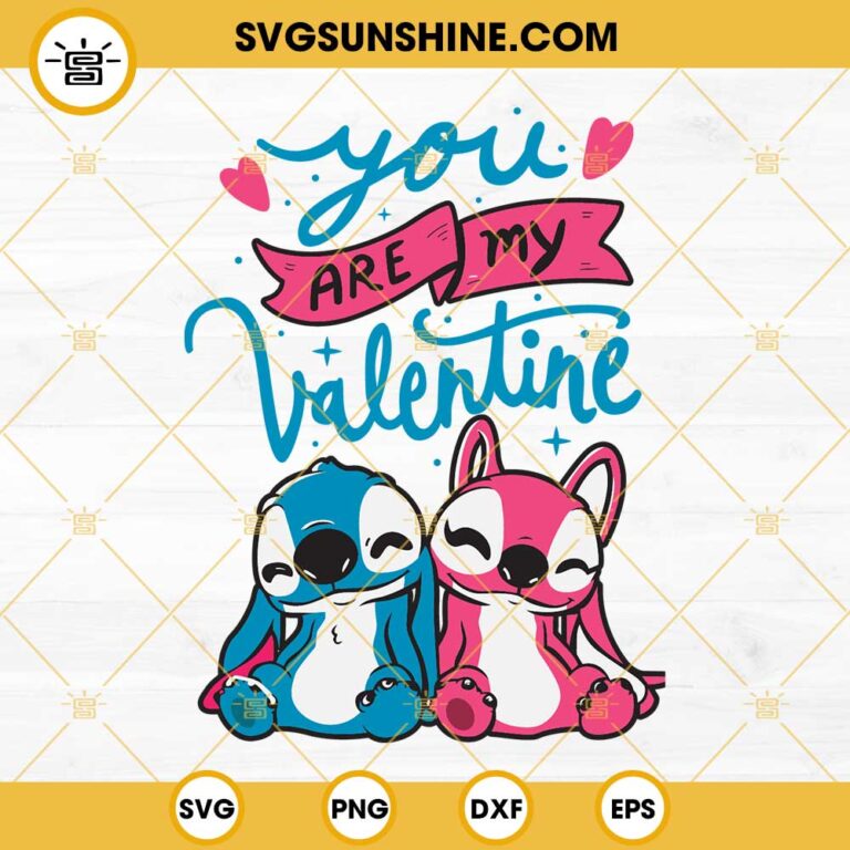 Stitch Love SVG, Stitch With Heart SVG, Cute Stitch Valentine SVG PNG ...