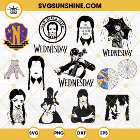 Wednesday Addams SVG Bundle, Wednesday Addams SVG, Wednesday SVG PNG ...