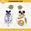 BB8 R2D2 Star Wars SVG Bundle, Disney Star Wars Valentines With Baby Yoda Balloon SVG Bundle, Matching Couple SVG