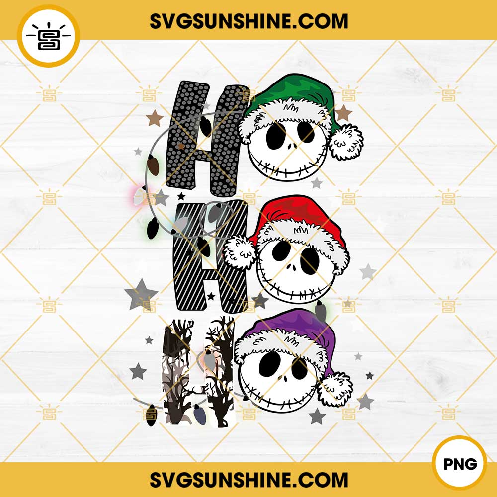 Ho Ho Ho Jack skellington santa claus SVG, Jack skellington