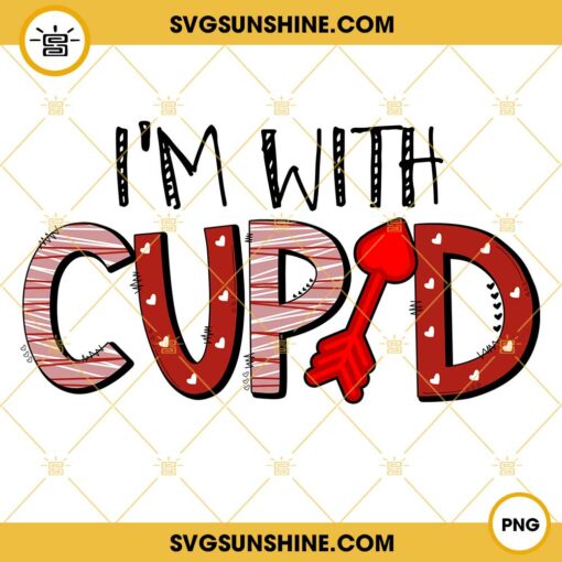 Im With Cupid PNG, Cupid Valentine PNG, Valentines Day PNG