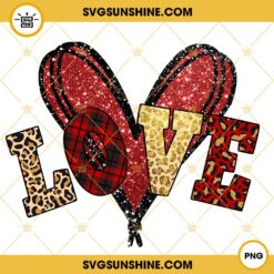 Love Valentine Leopard Glitter PNG, Valentines Day PNG