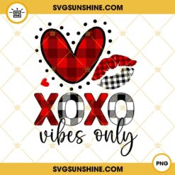 XoXo Vibes Only PNG, Valentine PNG, Valentine's Day PNG