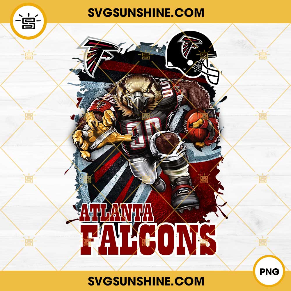 Atlanta Falcons Crusher Cowboy PNG, NFL Football PNG, Atlanta Falcons PNG File Digital Download