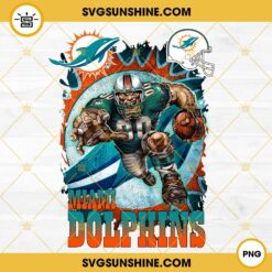 Miami Dolphins Crusher Cowboy PNG, Dolphins Football PNG, Miami Dolphins PNG File Digital Download