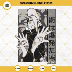 Deidara Akatsuki SVG, Naruto SVG PNG DXF EPS For Cricut Silhouette Cameo