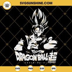 Dragon Ball Super Son Goku SVG, Goku SVG PNG DXF EPS For Cricut Silhouette Cameo