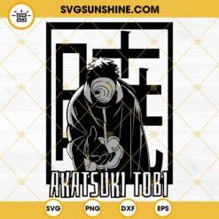 Tobi Akatsuki SVG, Naruto SVG PNG DXF EPS For Cricut Silhouette Cameo
