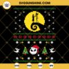 Jack and Sally Ugly Christmas Sweater SVG, The Nightmare Before Christmas Ugly Sweater SVG PNG DXF EPS For Cricut Silhouette Cameo