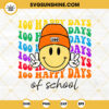 100 Days Of School Smiley Face SVG, Smiley Face With Beanie SVG, 100 Happy Days Of School SVG Files For Cricut