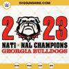 2023 Georgia Bulldogs National Champions SVG, Georgia Bulldogs SVG, Bulldogs Football SVG
