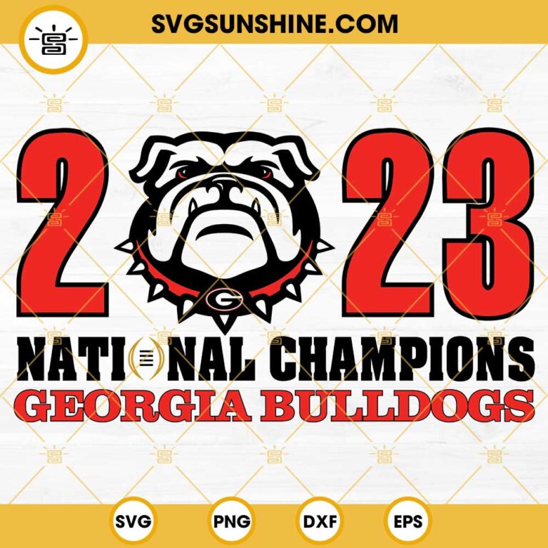 2023 Georgia Bulldogs National Champions SVG, Georgia Bulldogs SVG ...